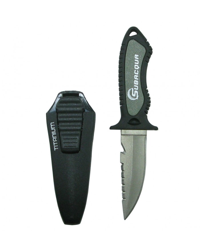 GENERICO Cuchillo Buceo 25cms 288grs Con Punta funda Azul Full Tang